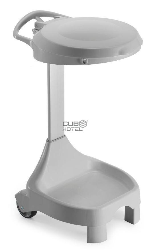Porta Sacos Com Rodas Traseiras e Pedal 120L
